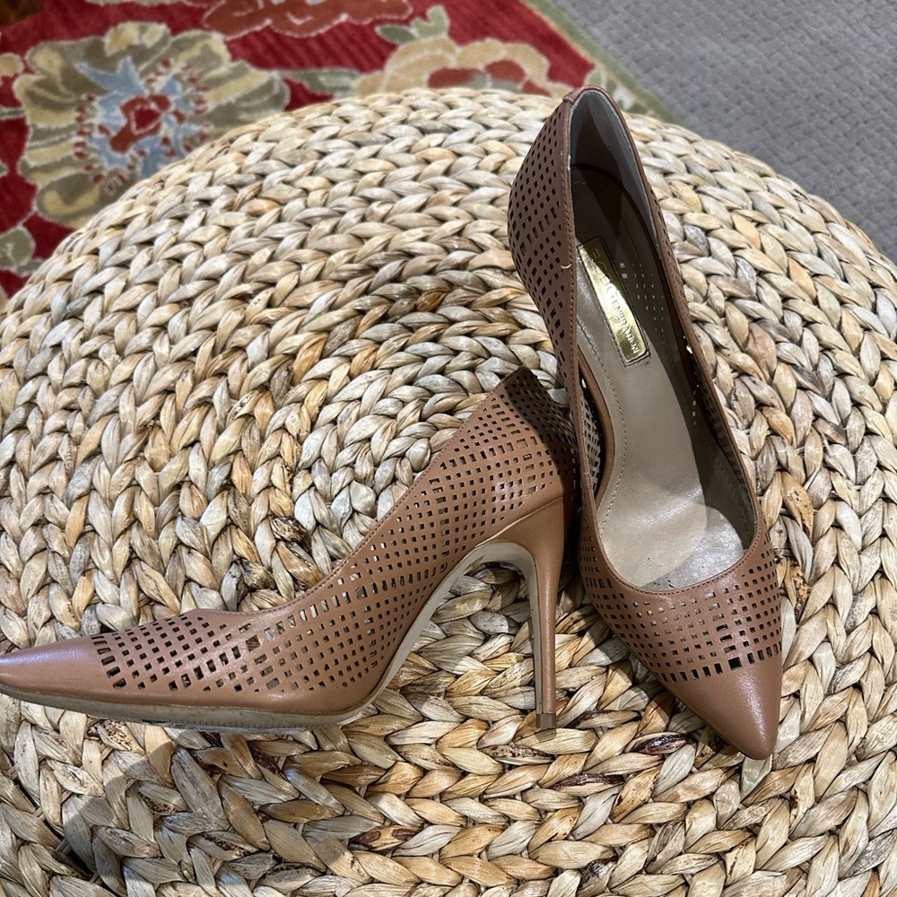 Bcbgeneration Tan Cutout Heels - image 2